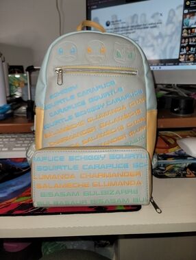 LOUNGEFLY x POKEMON International Backpack w/ Wallet (Gamestop exclusive)
